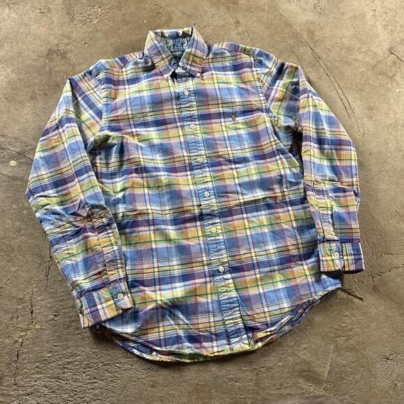 Y2K Multicolored Plaid Ralph Lauren Longsleeve Button Down Shirt - Picture 3 of 8